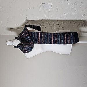 Fair Isle Scarf Muffler Neckwear Pattern Stripe Colorful Multicolor Knit Blue OS